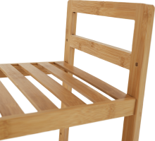 4-policový regál, přírodní bambus, FIORE TYP 2