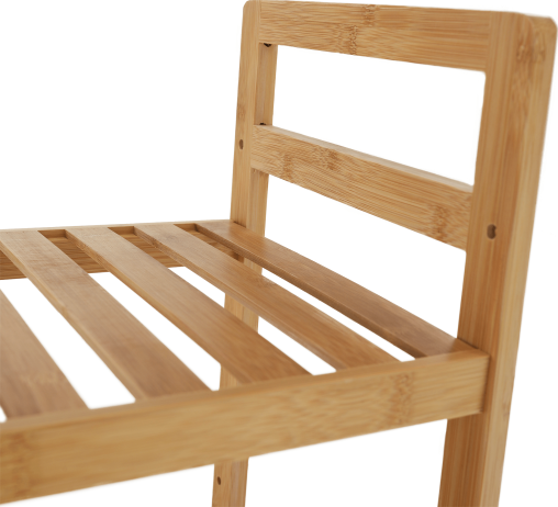 4-policový regál, přírodní bambus, FIORE TYP 2