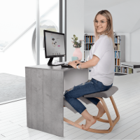 Ergonomická klekačka RENAR, šedohnědá taupe / přírodní