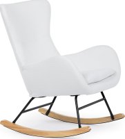 Bílé houpací křeslo AK-376 WT2