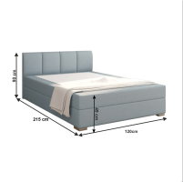 Boxspringová postel RIANA KOMFORT, 120x200, mentolová