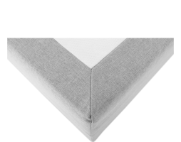 Boxpringová postel 120x200, světle šedá, FERATA KOMFORT