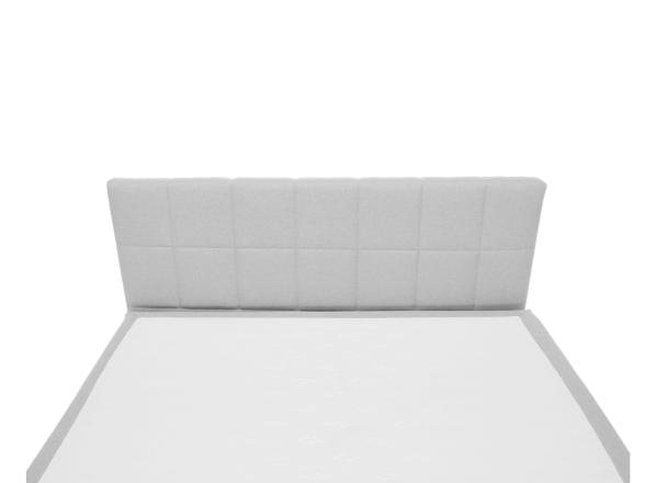 Boxpringová postel 120x200, světle šedá, FERATA KOMFORT