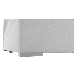 Boxpringová postel 120x200, světle šedá, FERATA KOMFORT