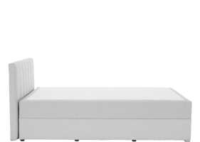Boxpringová postel 120x200, světle šedá, FERATA KOMFORT