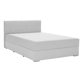 Boxpringová postel 120x200, světle šedá, FERATA KOMFORT