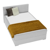 Boxpringová postel 120x200, světle šedá, FERATA KOMFORT