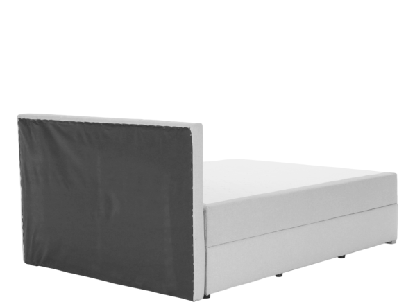Boxpringová postel 120x200, světle šedá, FERATA KOMFORT