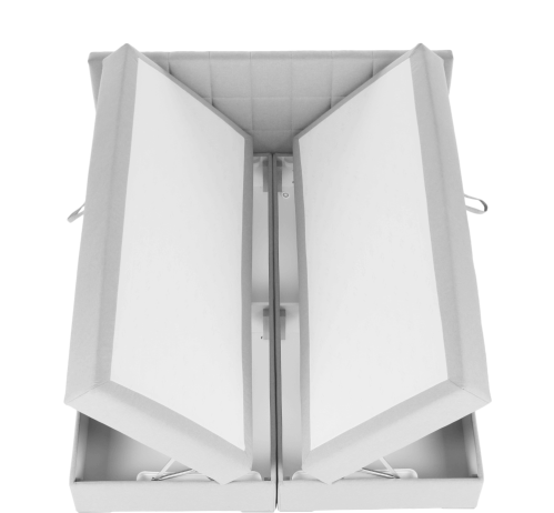 Boxpringová postel 160x200, světle šedá, FERATA KOMFORT