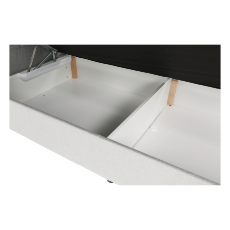 Boxpringová postel FERATA Komfort 180x200, světle šedá