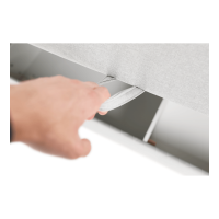 Boxpringová postel FERATA Komfort 180x200, světle šedá