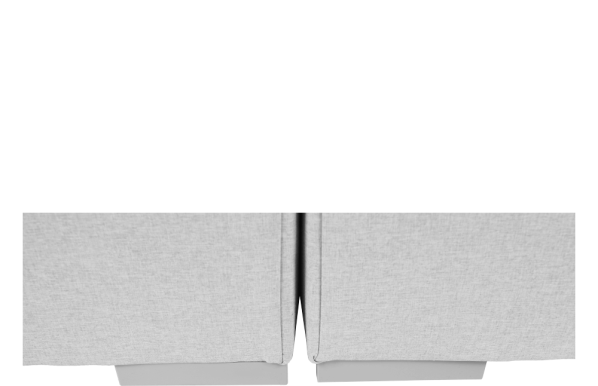Boxpringová postel FERATA Komfort 180x200, světle šedá