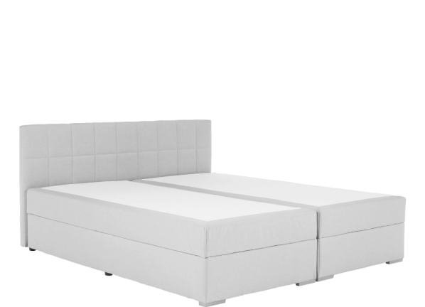 Boxpringová postel FERATA Komfort 180x200, světle šedá
