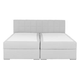 Boxpringová postel FERATA Komfort 180x200, světle šedá