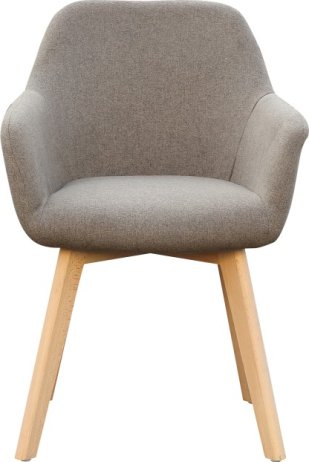 Designové křeslo, hnědá/buk, CLORIN NEW