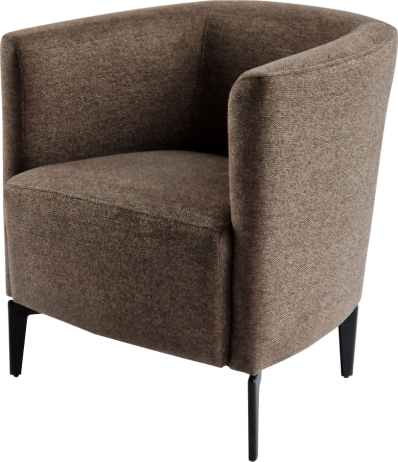 Designové křeslo KAPY hnědá/černá