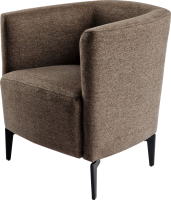 Designové křeslo KAPY hnědá/černá