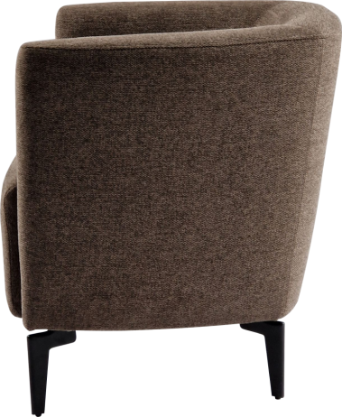 Designové křeslo KAPY hnědá/černá