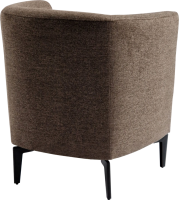 Designové křeslo KAPY hnědá/černá