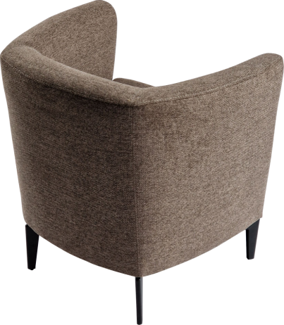 Designové křeslo KAPY hnědá/černá