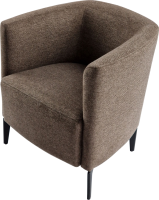 Designové křeslo KAPY hnědá/černá