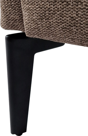 Designové křeslo KAPY hnědá/černá