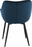 Designové křeslo, modrá Velvet  látka, FEDRIS