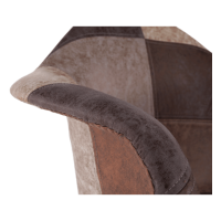 Designové křeslo TERST, patchwork / buk