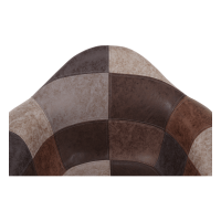 Designové křeslo TERST, patchwork / buk