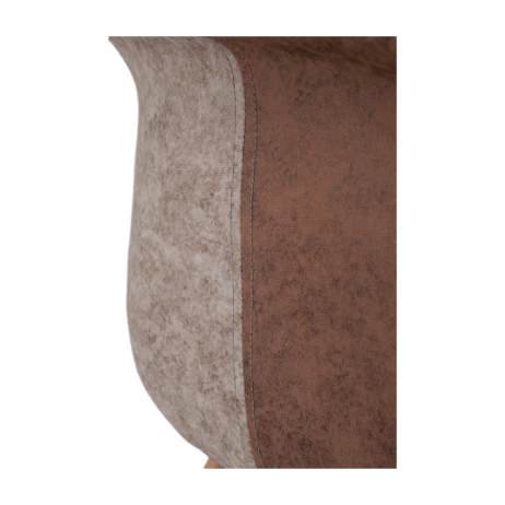 Designové křeslo TERST, patchwork / buk