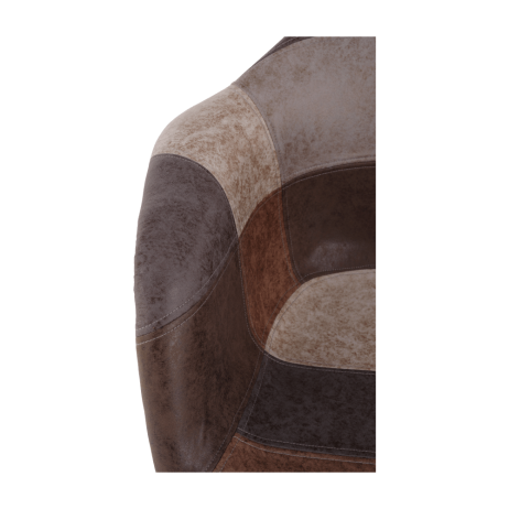 Designové křeslo TERST, patchwork / buk