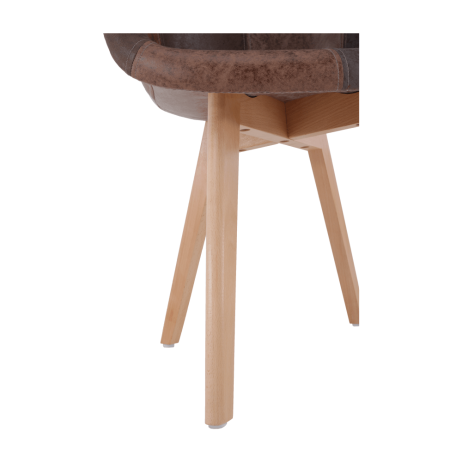 Designové křeslo TERST, patchwork / buk