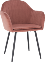 Designové křeslo, růžovohnědou Velvet látka, ZIRKON