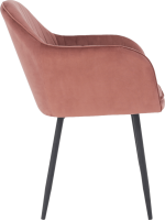 Designové křeslo, růžovohnědou Velvet látka, ZIRKON