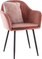 Designové křeslo, růžovohnědou Velvet látka, ZIRKON
