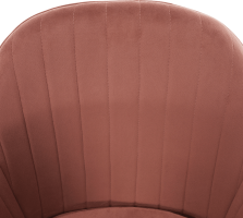 Designové křeslo, růžovohnědou Velvet látka, ZIRKON