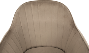 Designové křeslo, šedohnědá Taupe Velvet látka, ZIRKON