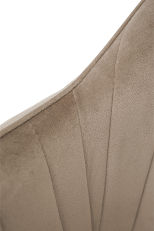 Designové křeslo, šedohnědá Taupe Velvet látka, ZIRKON
