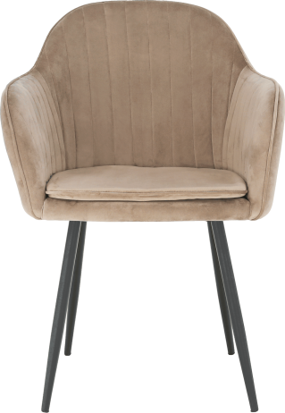 Designové křeslo, šedohnědá Taupe Velvet látka, ZIRKON