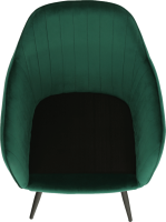 Designové křeslo, smaragdová Velvet látka, ZIRKON