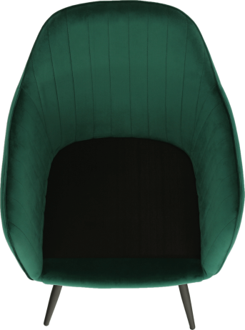 Designové křeslo, smaragdová Velvet látka, ZIRKON
