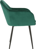 Designové křeslo, smaragdová Velvet látka, ZIRKON