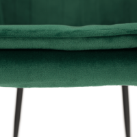 Designové křeslo, smaragdová Velvet látka, ZIRKON
