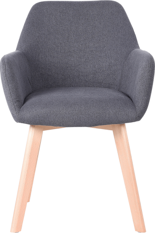 Designové křeslo, tmavě šedá/buk, CLORIN NEW