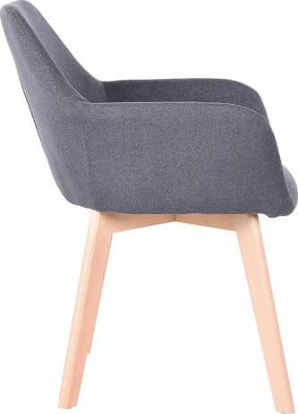 Designové křeslo, tmavě šedá/buk, CLORIN NEW