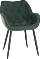 Designové křeslo, zelená Velvet  látka, FEDRIS