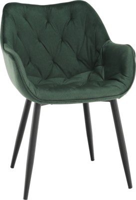 Designové křeslo, zelená Velvet  látka, FEDRIS