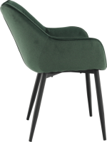 Designové křeslo, zelená Velvet  látka, FEDRIS