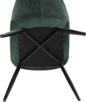 Designové křeslo, zelená Velvet  látka, FEDRIS