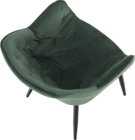 Designové křeslo, zelená Velvet  látka, FEDRIS